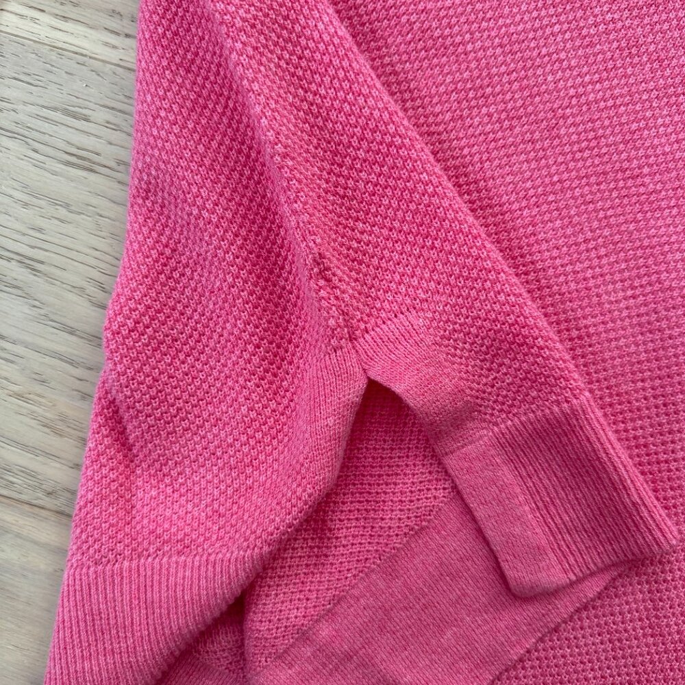 NWT GAP Beachy Knit Pink V-Neck Sweater - Picture 4 of 6